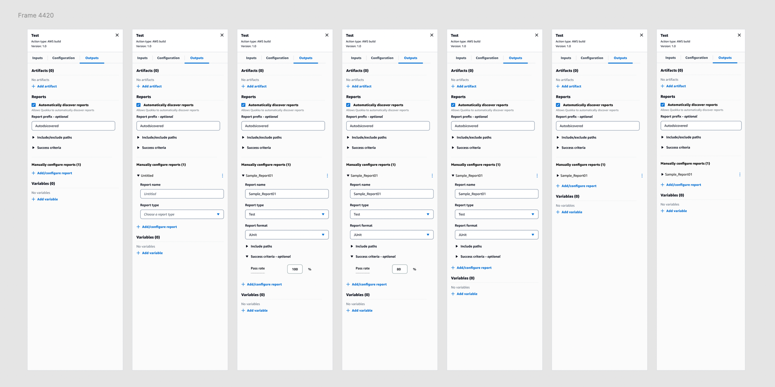 Data visualization widgets for quality metrics