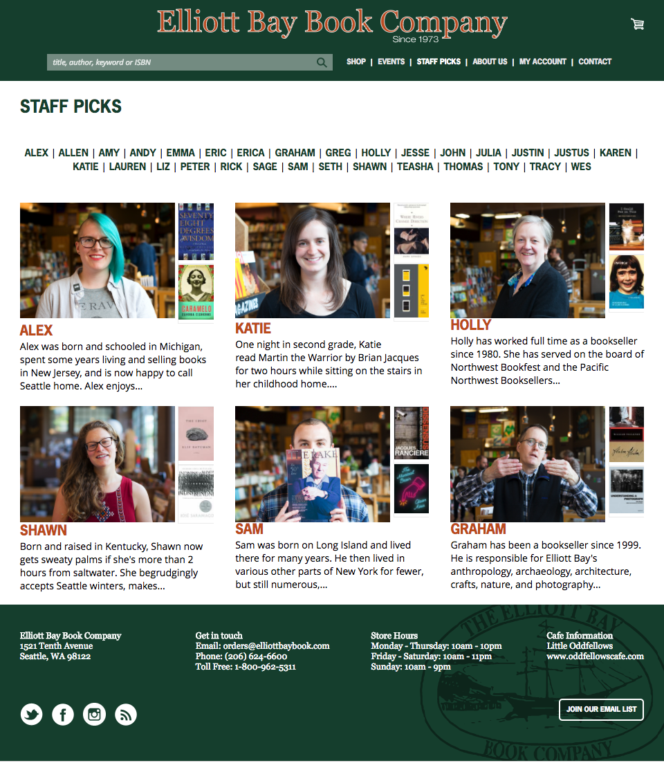 Existing EB staff page
