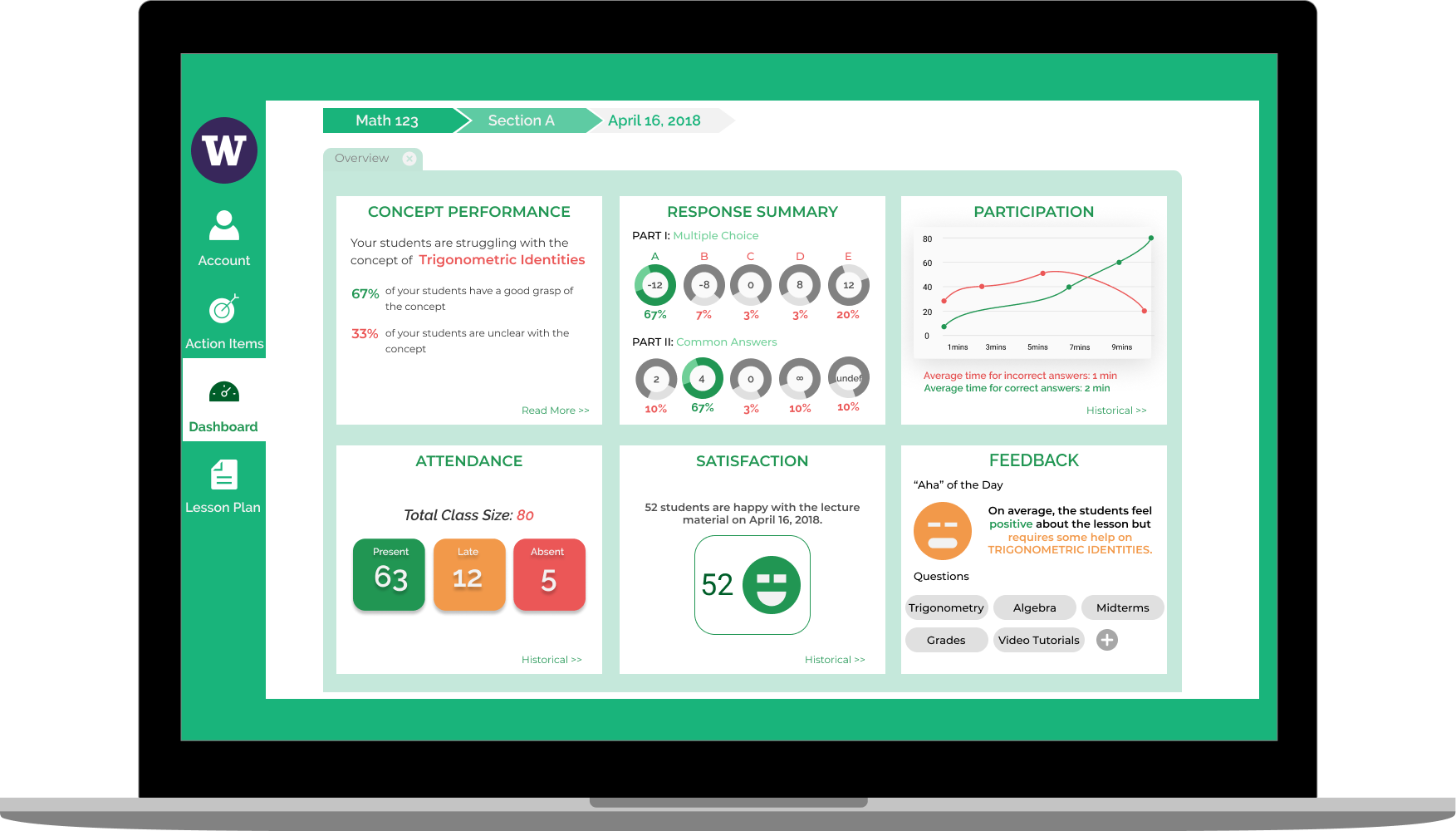 Instructor dashboard